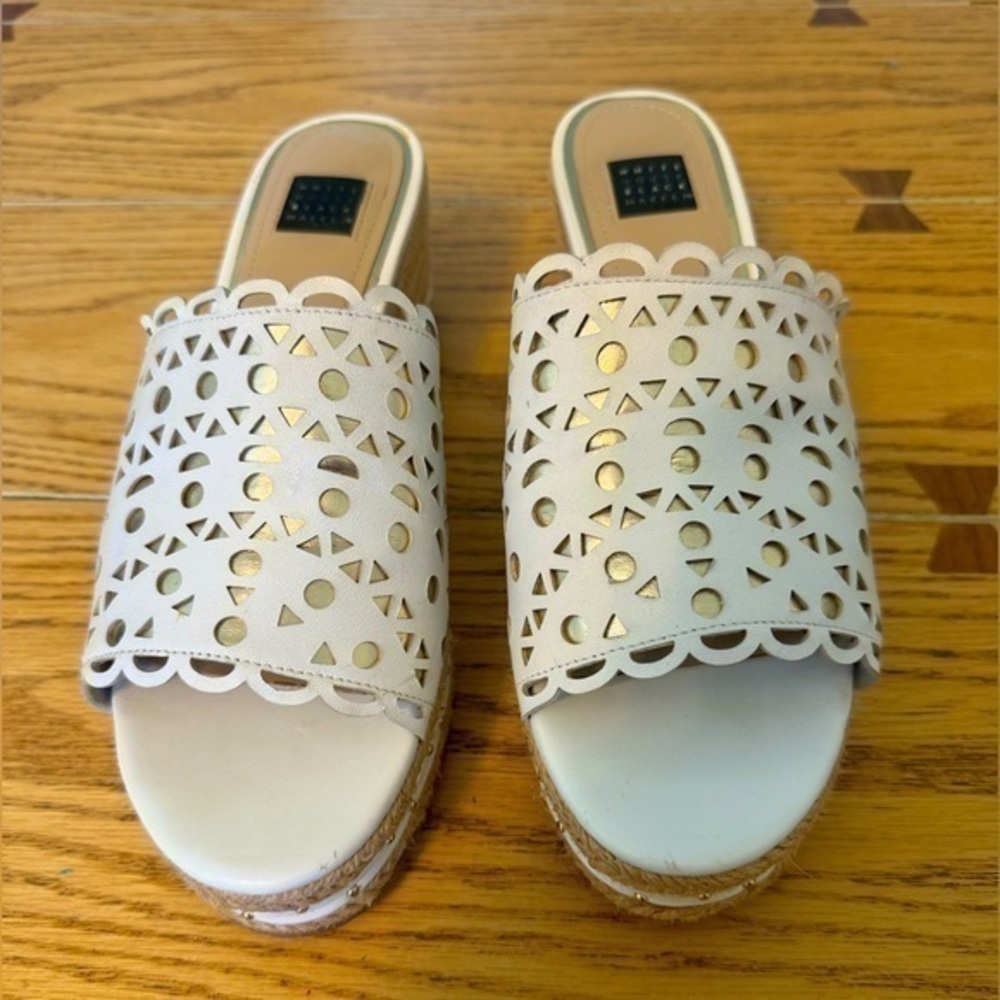 WHBM espadrille wedge sandal